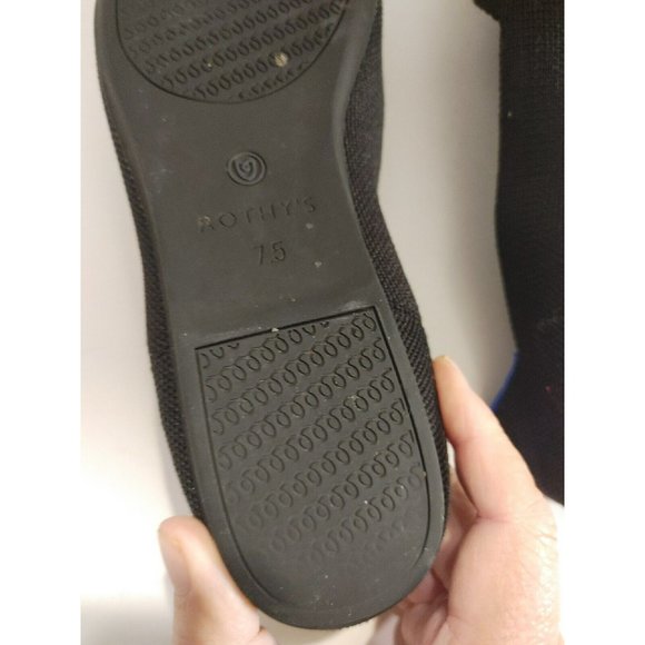 Rothy's The Flat Ballet Black Solid Textile Comfort Women’s US 7.5 - Picture 10 of 13